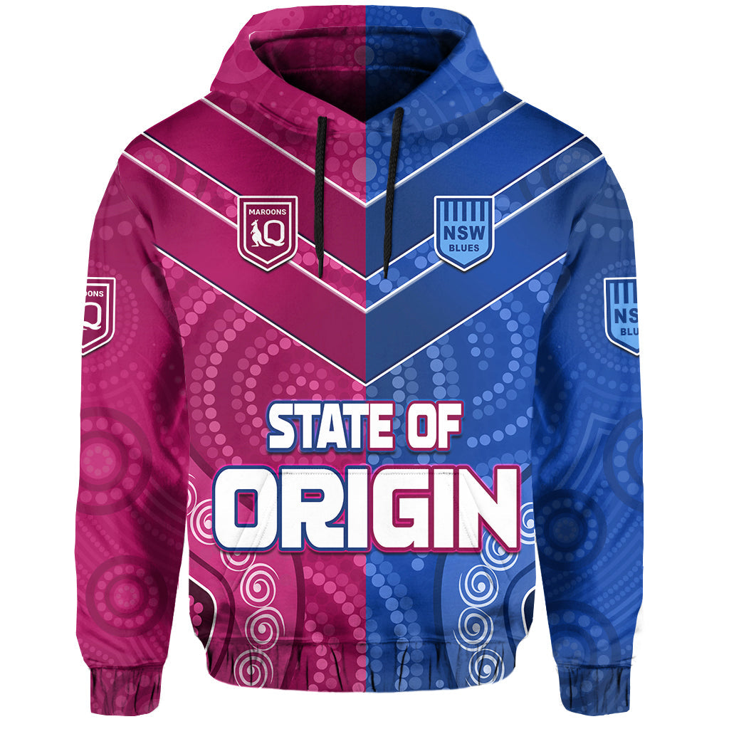 custom-text-and-number-blues-and-maroons-rugby-hoodie-origin-nsw-combine-queensland-aboriginal-australian-lt13