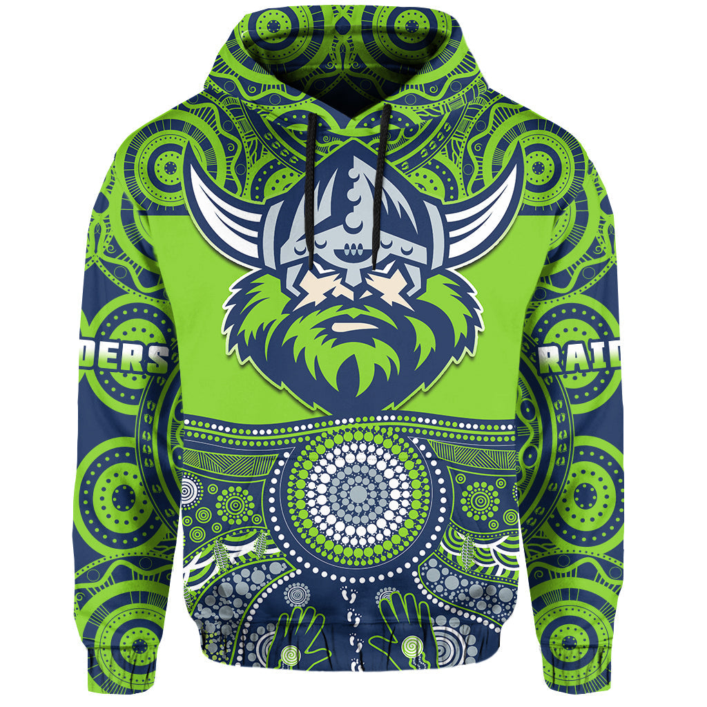 custom-text-and-number-raiders-rugby-hoodie-aboriginal-pattern