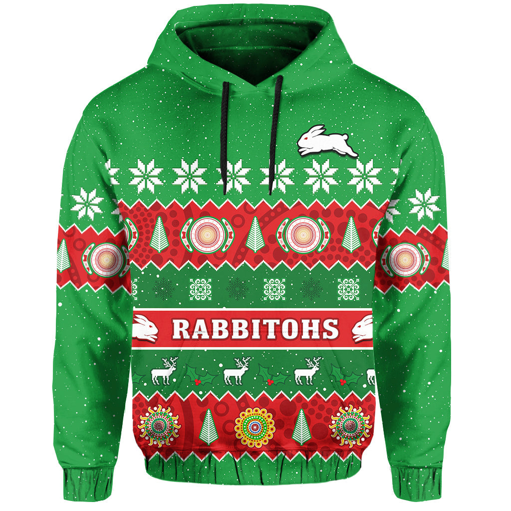 rabbitohs-christmas-hoodie-souths-aboriginal-art-merry-xmas