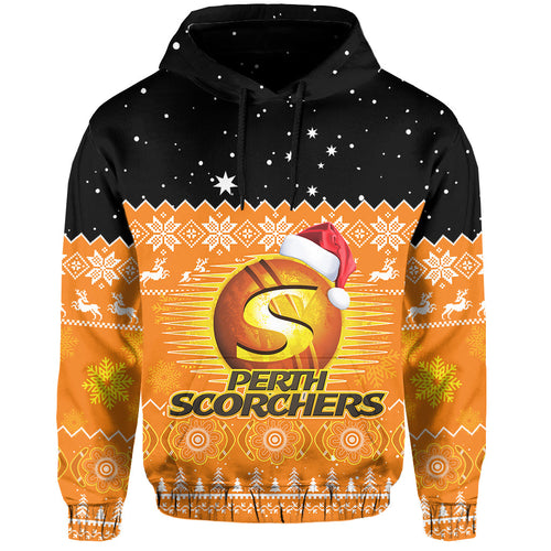 custom-personalised-perth-scorchers-cricket-hoodie-aboriginal-merry-christmas
