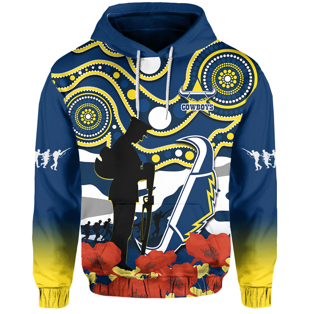 custom-text-and-number-cowboys-rugby-anzac-2023-hoodie-australian-army-aboriginal-lest-we-forget
