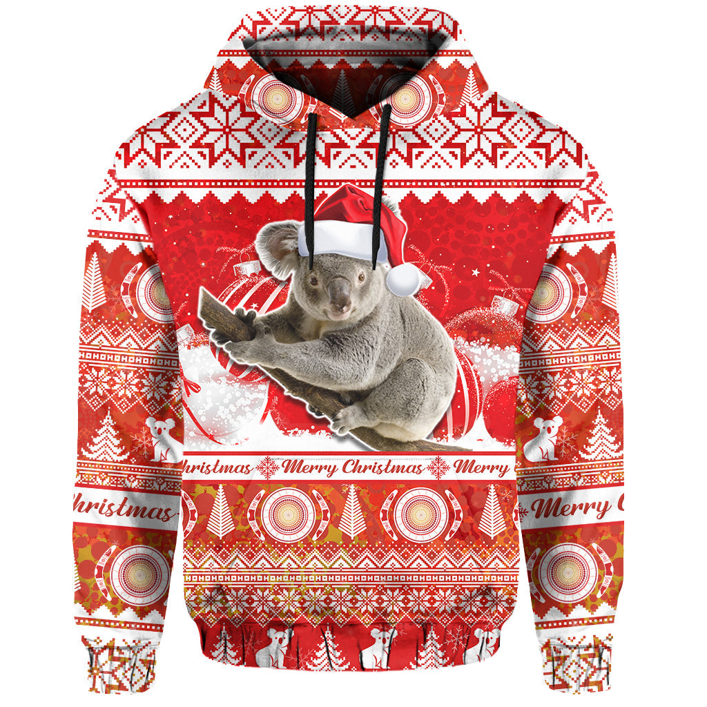 australia-hoodie-koala-aboriginal-painting-merry-christmas