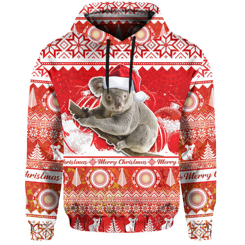 australia-hoodie-koala-aboriginal-painting-merry-christmas
