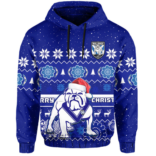 custom-personalised-bulldogs-rugby-christmas-hoodie-berries-merry-xmas-aboriginal-art