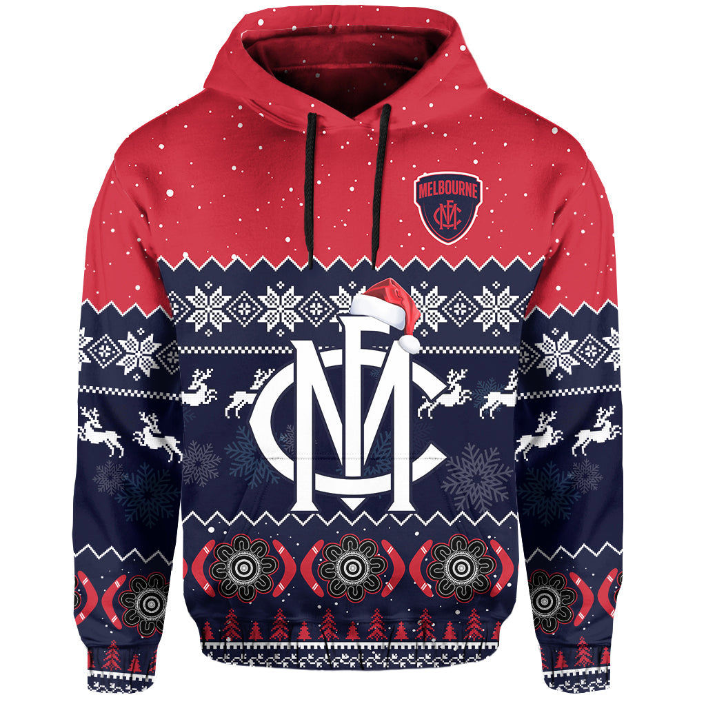 melbourne-football-hoodie-demons-indigenous-merry-christmas