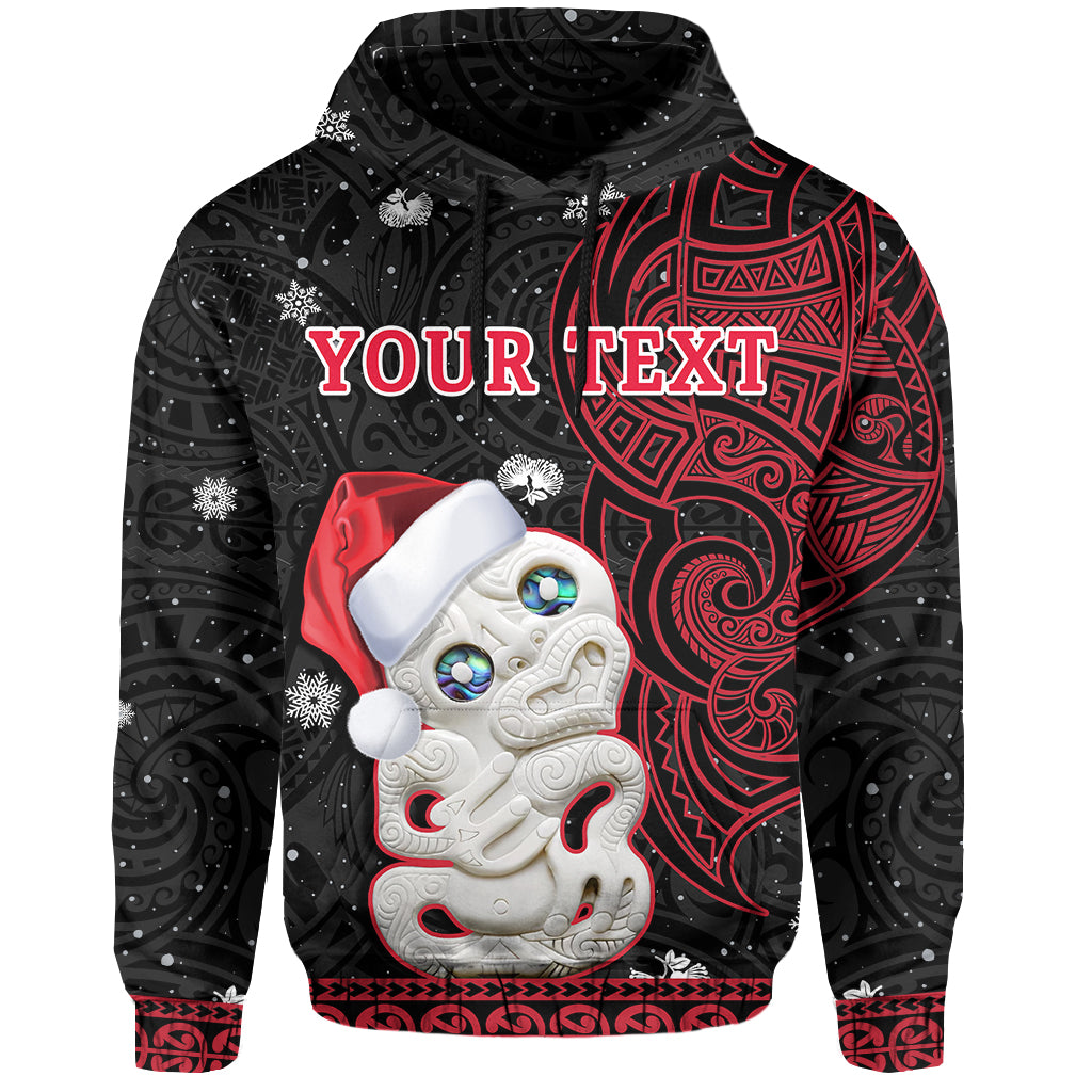 custom-personalised-new-zealand-christmas-hoodie-hei-tiki-red-pohutukawa-meri-kirihimete