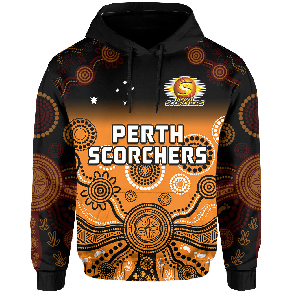 perth-scorchers-hoodie-gradient-aboriginal-dot-painting