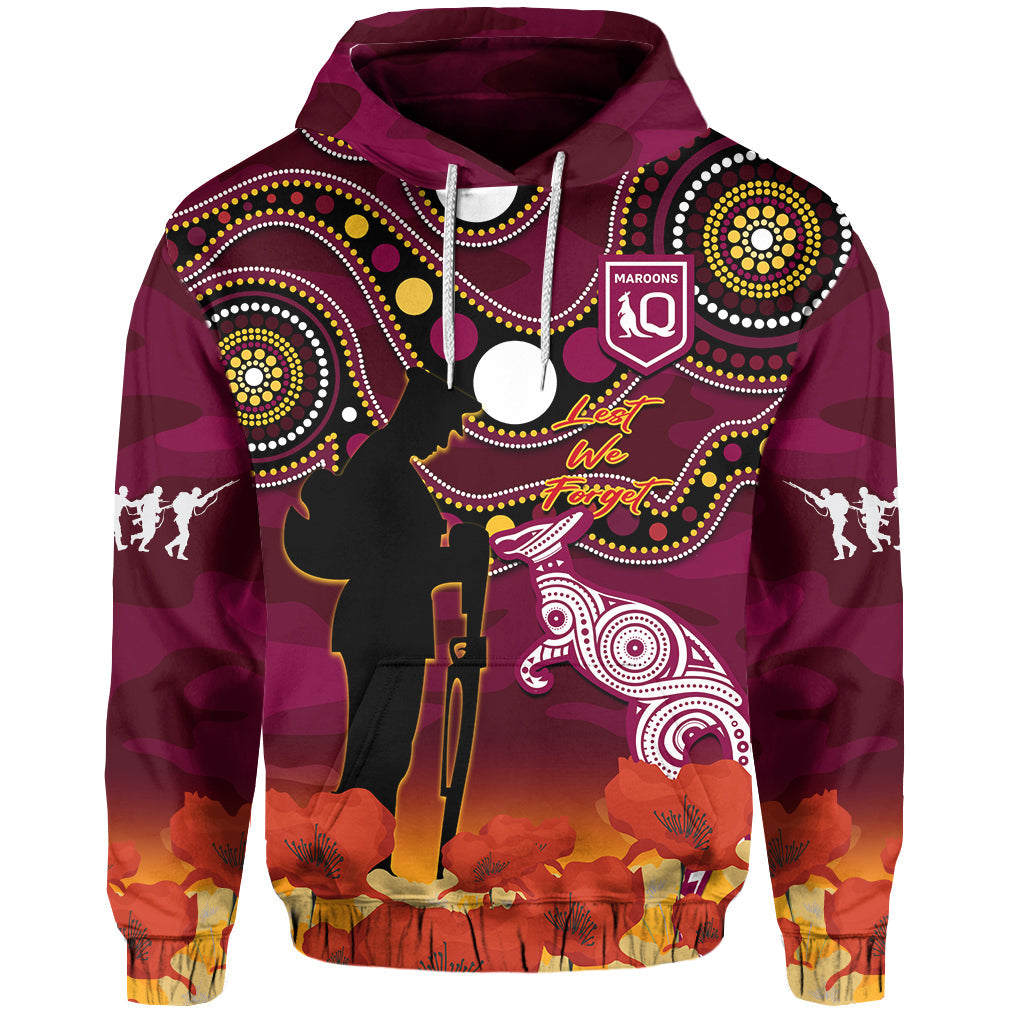 custom-text-and-number-maroons-rugby-anzac-2023-hoodie-qld-aboriginal-mix-poppy-camouflage