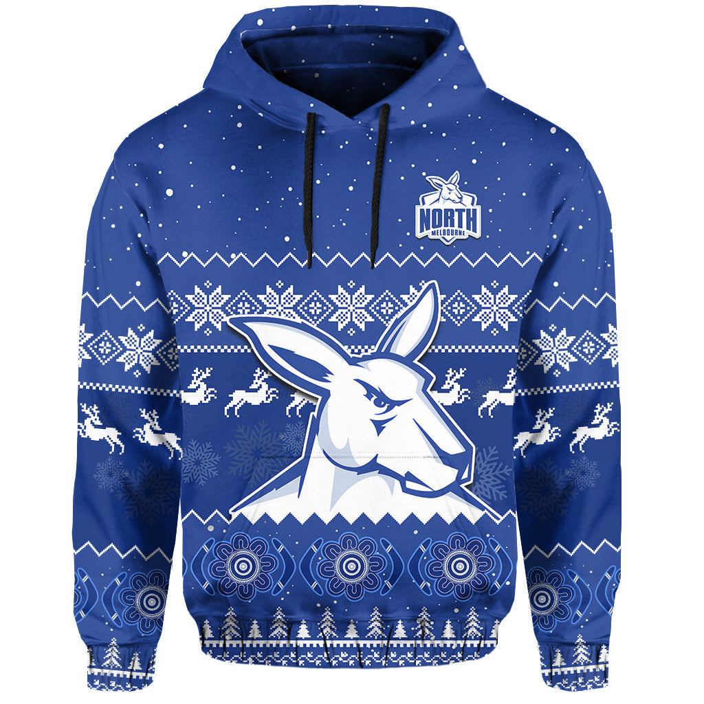 custom-personalised-melbourne-football-hoodie-north-kangaroos-indigenous-merry-christmas