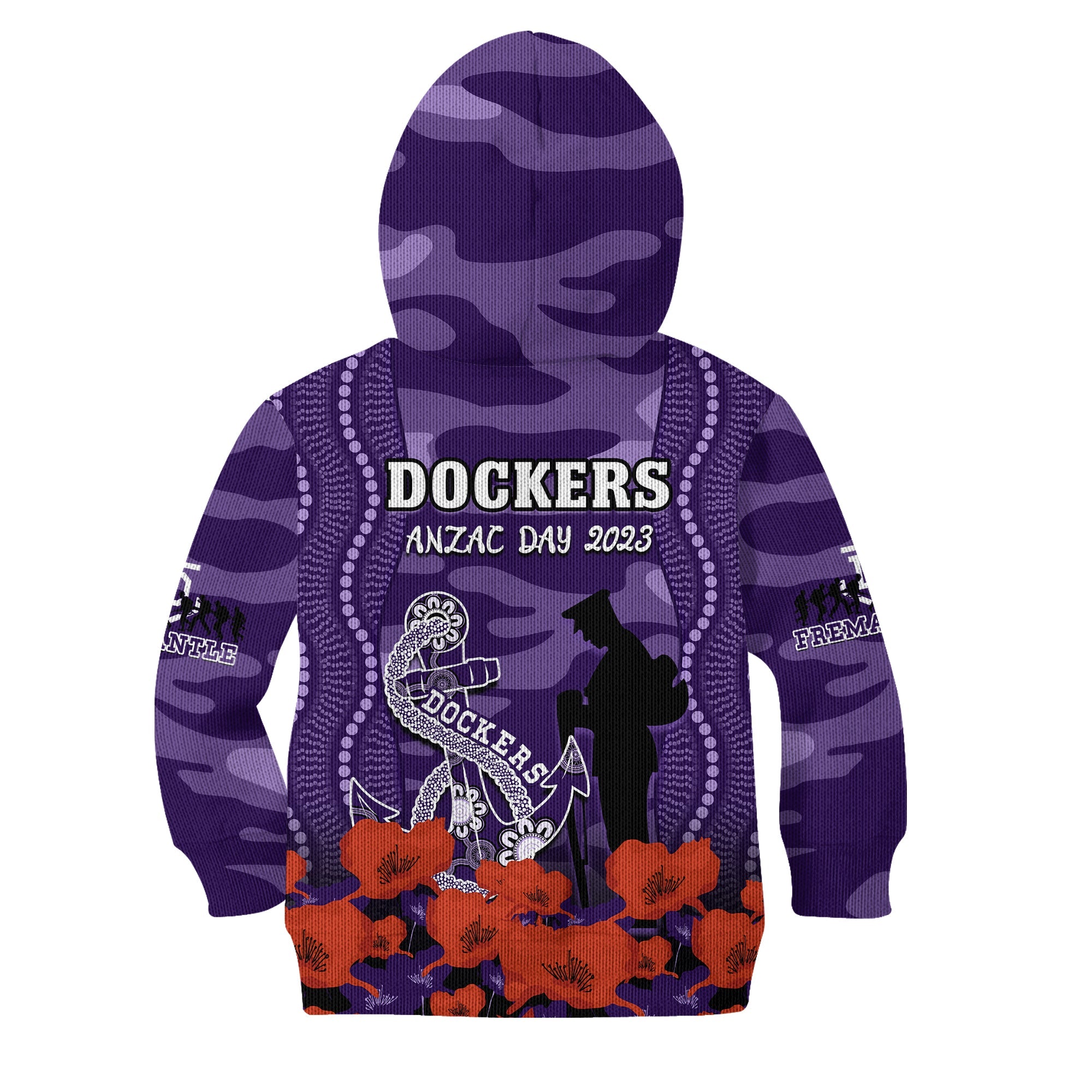 dockers-football-anzac-2023-hoodie-kid-aboriginal-mix-poppy-camouflage