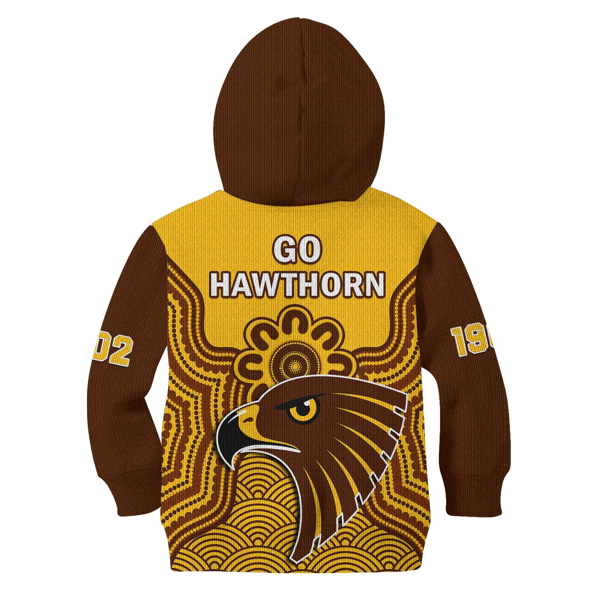 hawthorn-football-hoodie-kid-go-hawks-1902-aboriginal-art