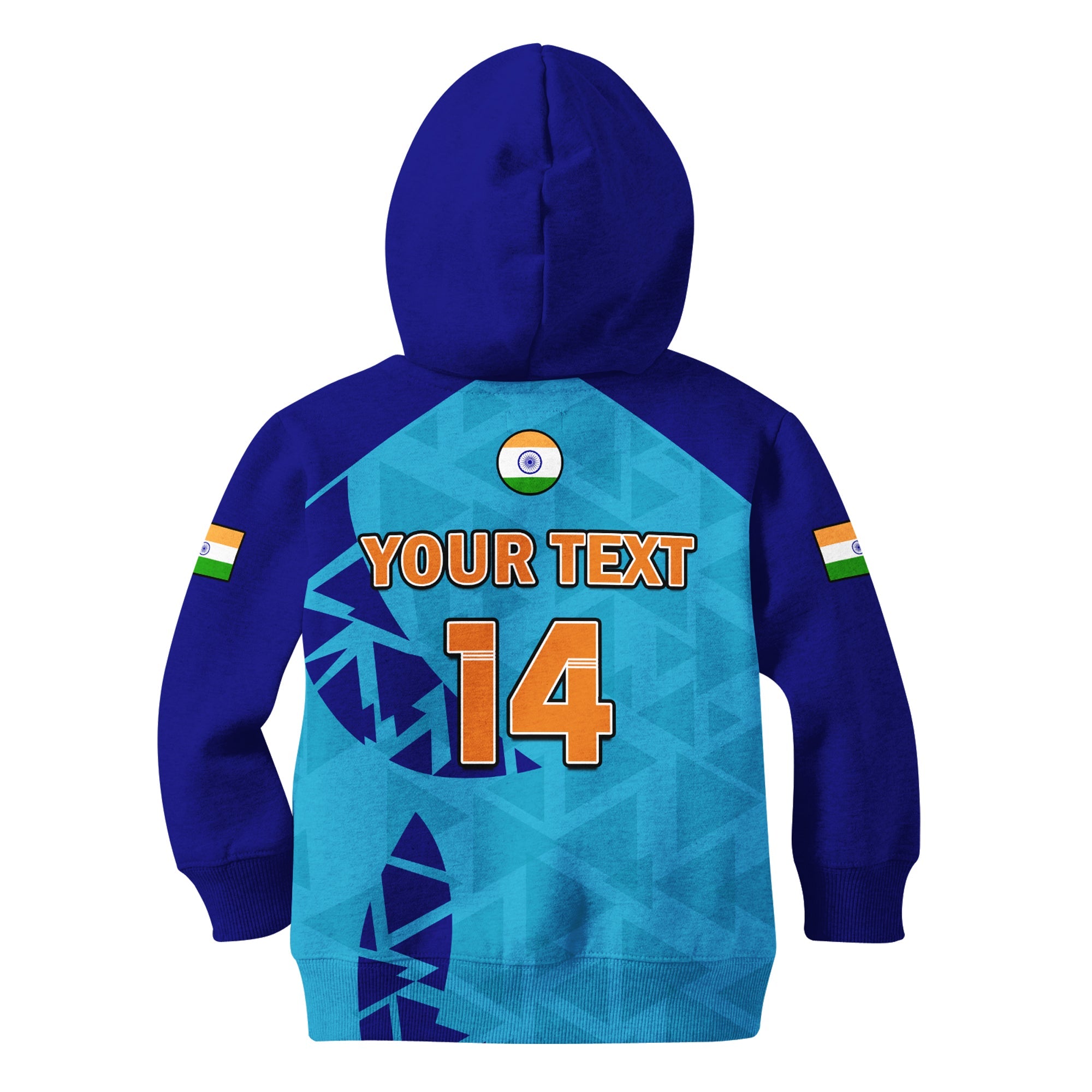 custom-text-and-number-india-cricket-hoodie-kid-men-in-blue-2022-mens-t20-world-cup