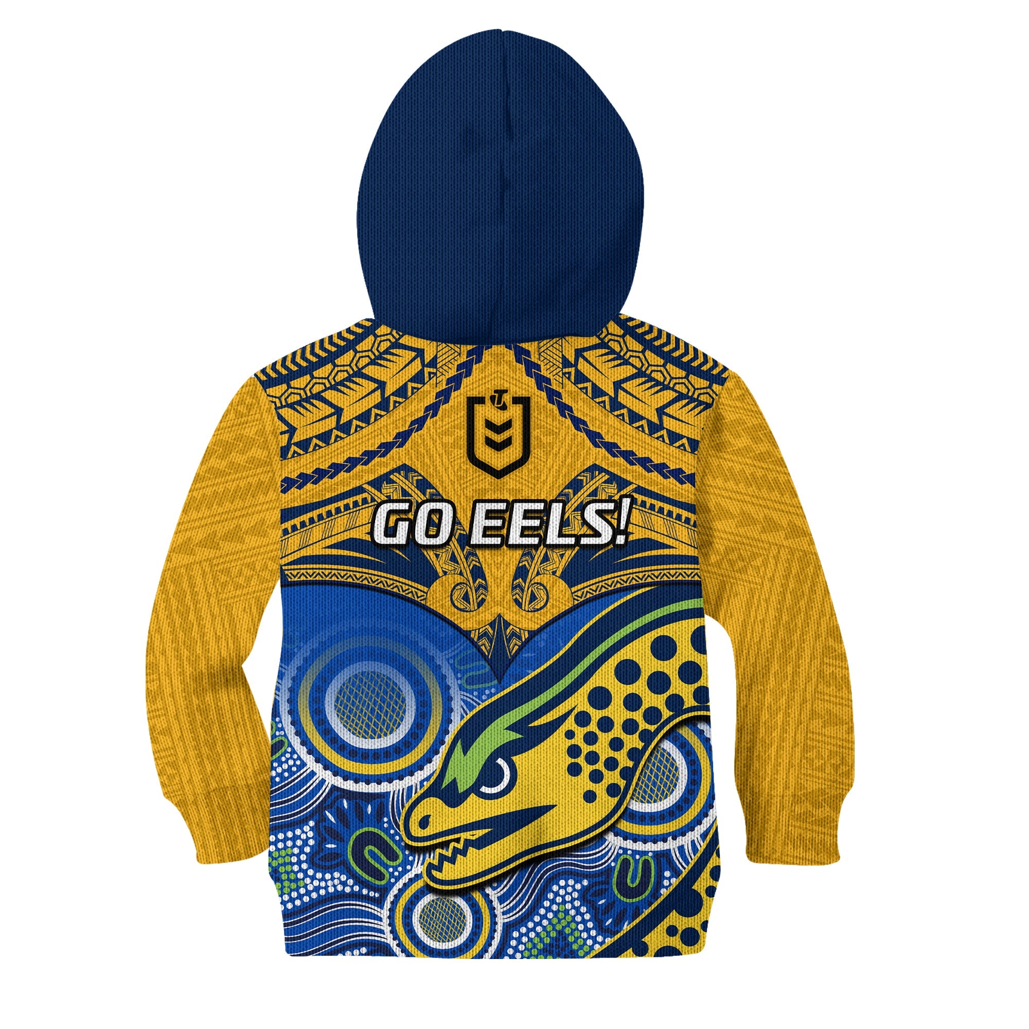 parramatta-rugby-2023-hoodie-kid-go-eels-polynesian-mix-indigenous-art