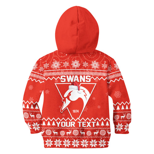 custom-personalised-swans-football-christmas-hoodie-kid-sydney-indigenous-merry-xmas