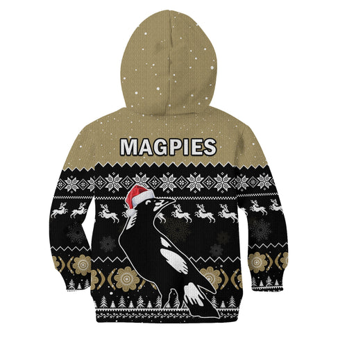 collingwood-football-hoodie-kid-magpies-indigenous-merry-christmas