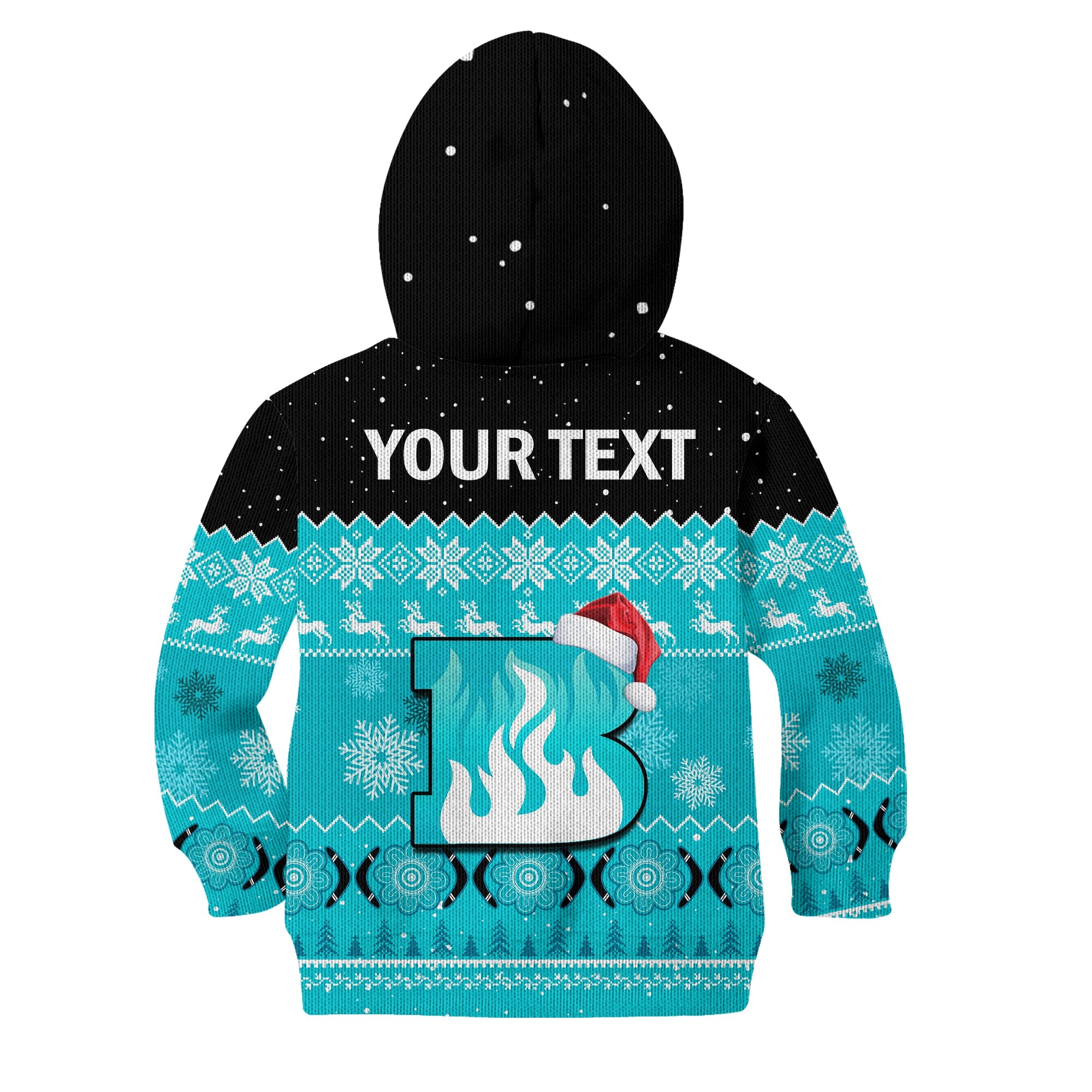 custom-personalised-brisbane-heat-cricket-hoodie-kid-aboriginal-merry-christmas
