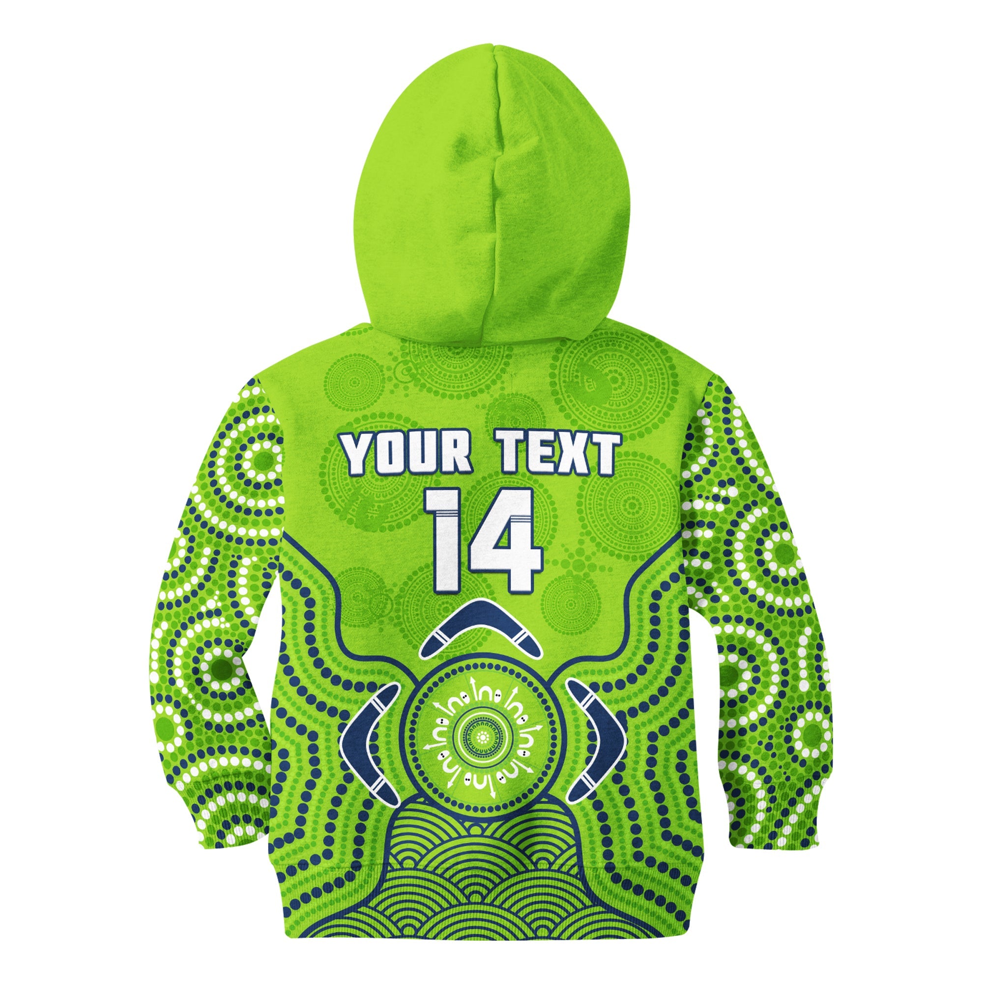 custom-text-and-number-raiders-rugby-hoodie-kid-the-green-machine-indigenous-artsy