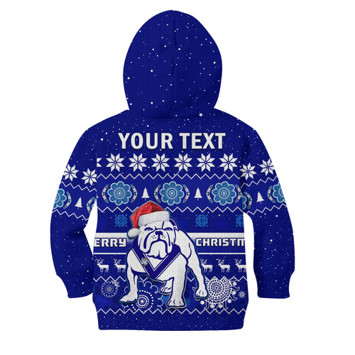 custom-personalised-bulldogs-rugby-christmas-hoodie-kid-berries-merry-xmas-aboriginal-art
