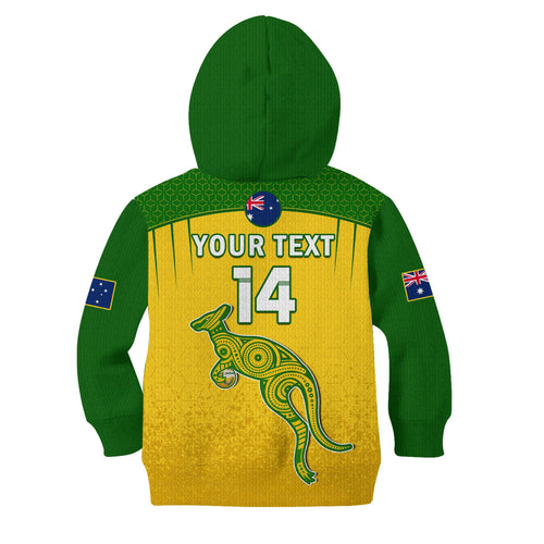 custom-text-and-number-australia-soccer-hoodie-kid-socceroos-dots-kangaroo-simple-style