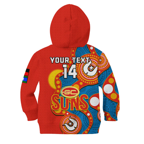 custom-text-and-number-gold-coast-football-naidoc-2023-hoodie-kid-suns-indigenous-for-our-elders