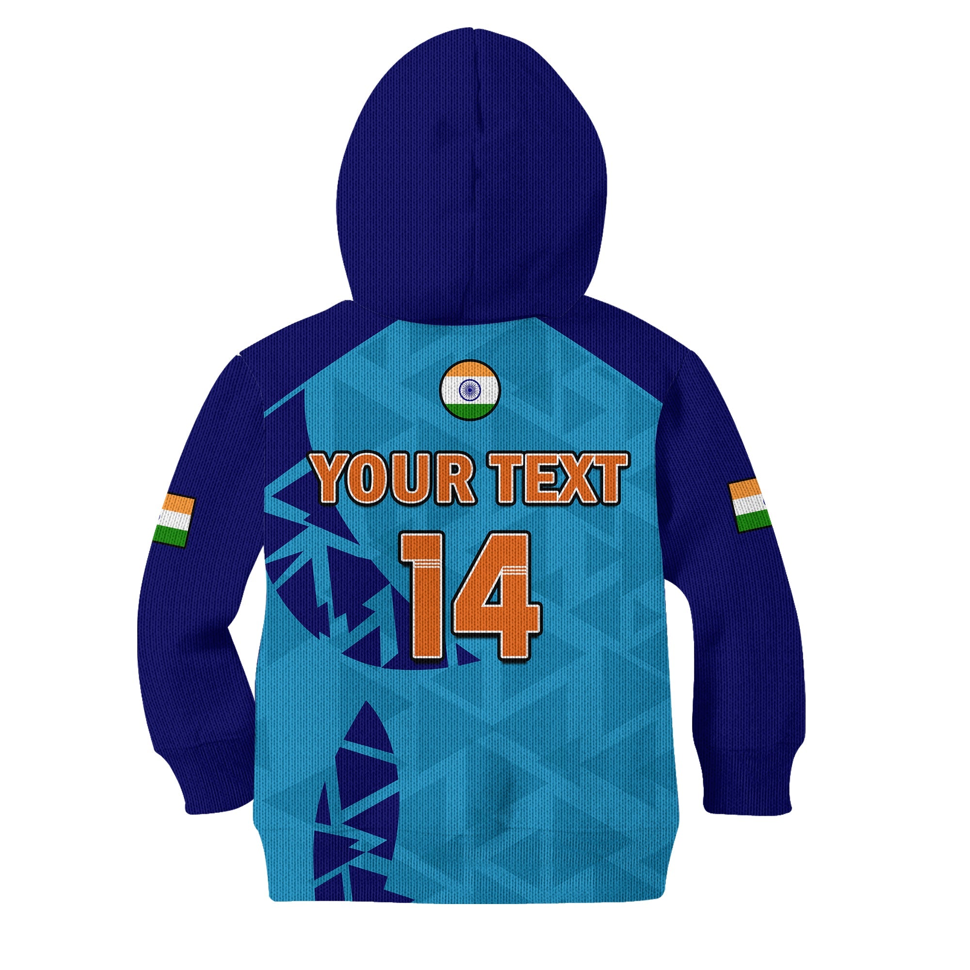 custom-text-and-number-india-cricket-hoodie-kid-men-in-blue-champions-mens-t20-wc-2022