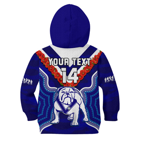 custom-text-and-number-bulldogs-rugby-anzac-2023-hoodie-kid-dots-poppy-mix-camouflage-lest-we-forget