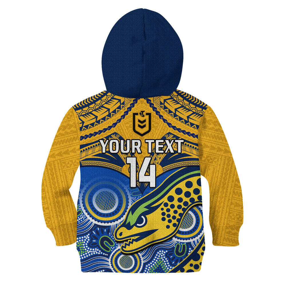 custom-text-and-number-parramatta-rugby-2023-hoodie-kid-go-eels-polynesian-mix-indigenous-art