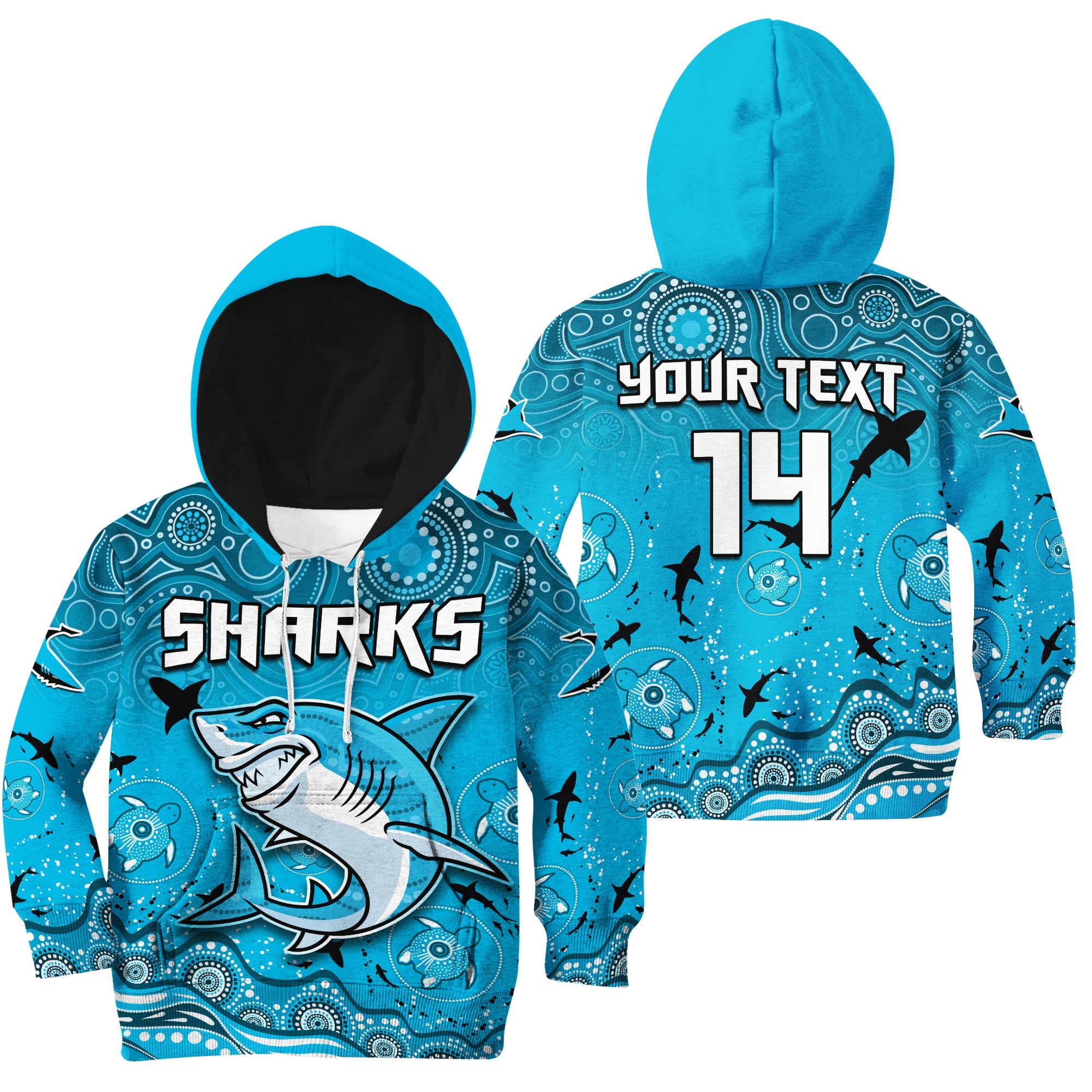 custom-text-and-number-sharks-rugby-hoodie-kid-go-sharkies-aboriginal-special-version