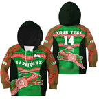custom-text-and-number-rabbitohs-rugby-hoodie-kid-souths-1908-aboriginal-dot-painting-go-bunnies