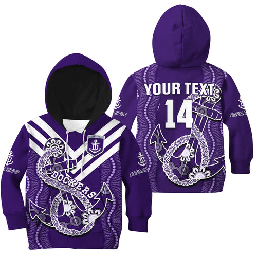 custom-text-and-number-dockers-football-hoodie-kid-fremantle-anchor-mix-aboriginal-pattern-dynamic-style