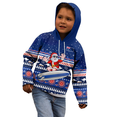 australia-christmas-hoodie-kid-aussie-aboriginal-santa-claus-is-surfing-with-kangaroo