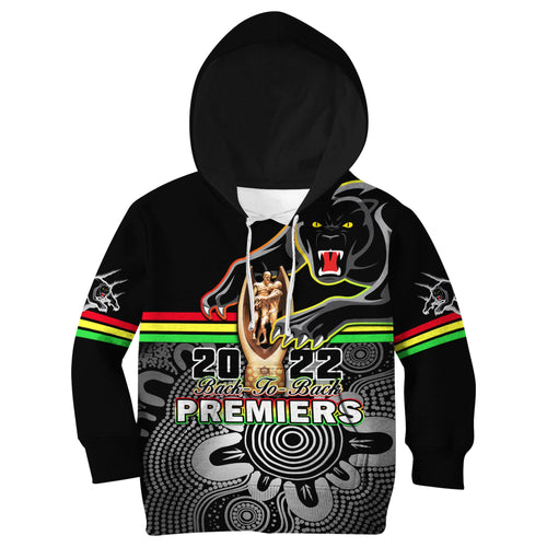 panthers-rugby-hoodie-kid-pennies-premiers-2022-back-to-back-indigenous-original