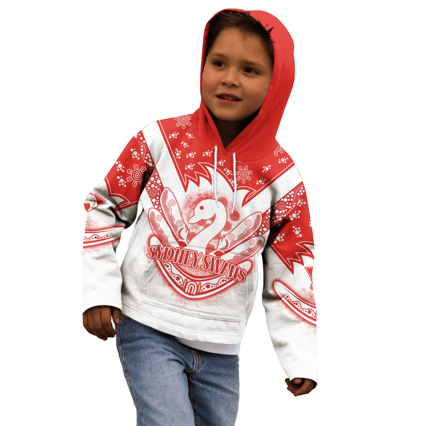 custom-text-and-number-swans-football-hoodie-kid-est-1874-aboriginal-boomerang-sydney-bloods