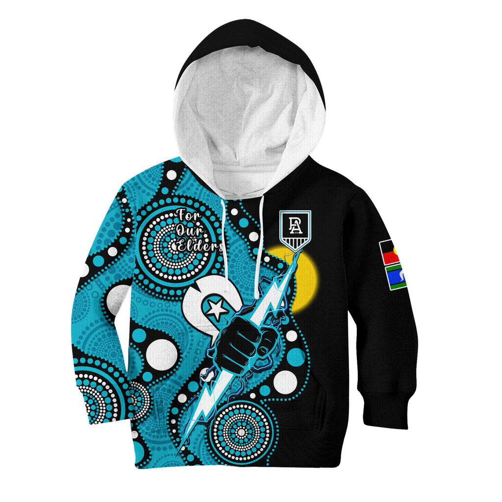 custom-text-and-number-port-adelaide-football-naidoc-2023-hoodie-kid-for-our-elders-indigenous-art