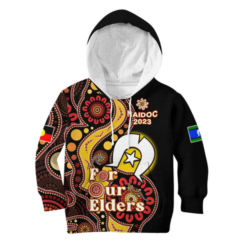 custom-text-and-number-australia-naidoc-week-2023-hoodie-kid-indigenous-for-our-elders