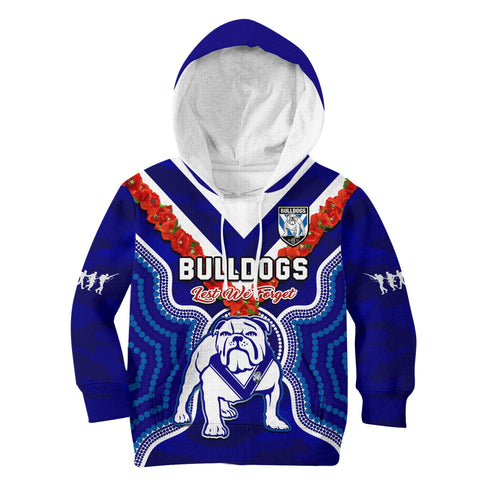 custom-text-and-number-bulldogs-rugby-anzac-2023-hoodie-kid-dots-poppy-mix-camouflage-lest-we-forget