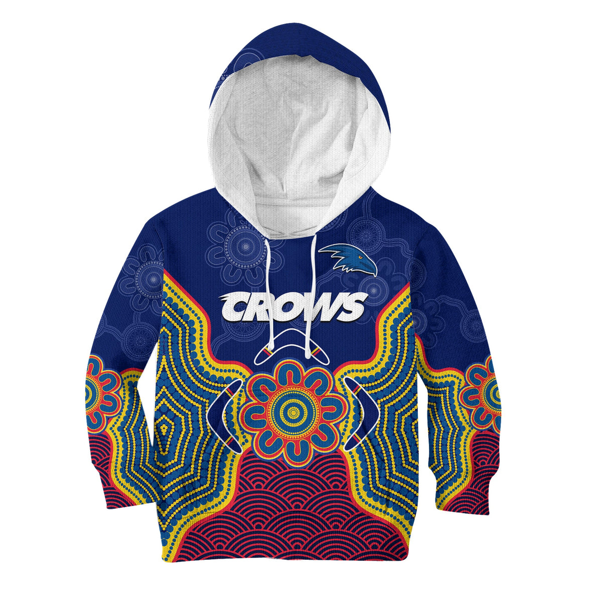 custom-text-and-number-adelaide-football-hoodie-kid-crows-aboriginal-art