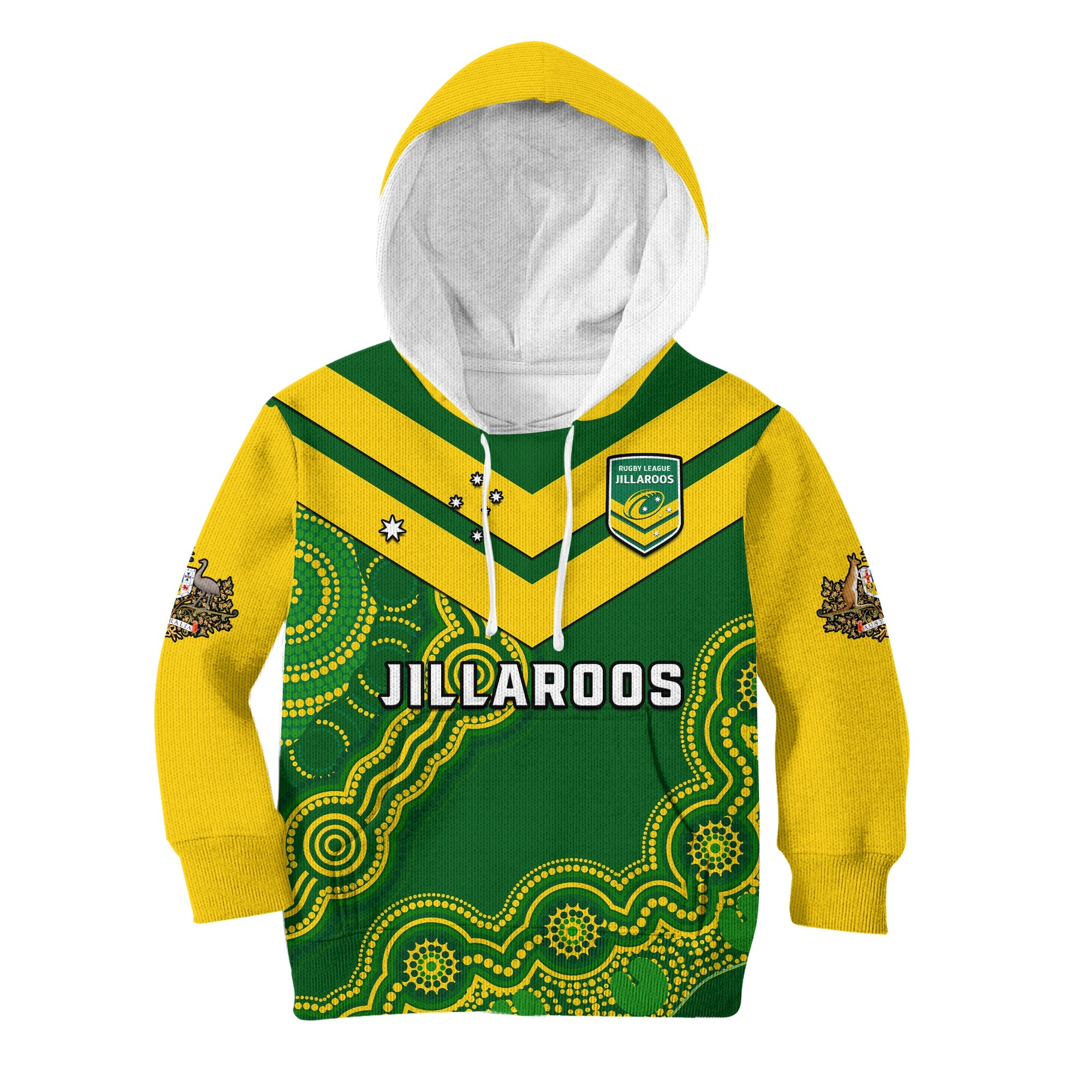 custom-text-and-number-australia-rugby-hoodie-kid-jillaroos-champions-indigenous-green-style