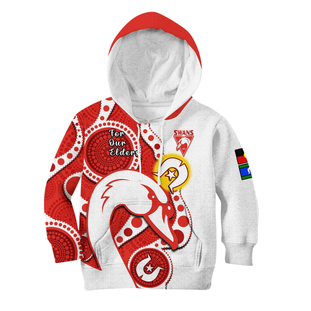 custom-text-and-number-swans-football-naidoc-2023-hoodie-kid-sydney-for-our-elders-indigenous-art