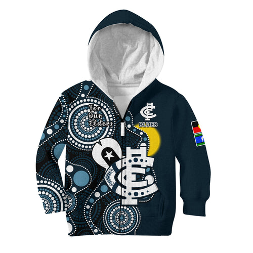 custom-text-and-number-carlton-football-naidoc-2023-hoodie-kid-blues-for-our-elders-indigenous-art