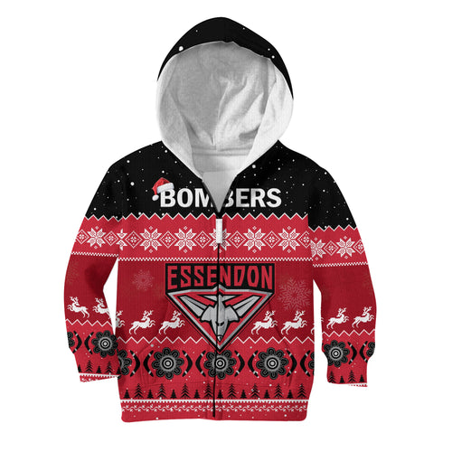 custom-personalised-essendon-football-hoodie-kid-bombers-indigenous-merry-christmas