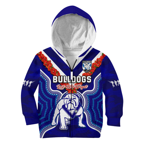 custom-text-and-number-bulldogs-rugby-anzac-2023-hoodie-kid-dots-poppy-mix-camouflage-lest-we-forget