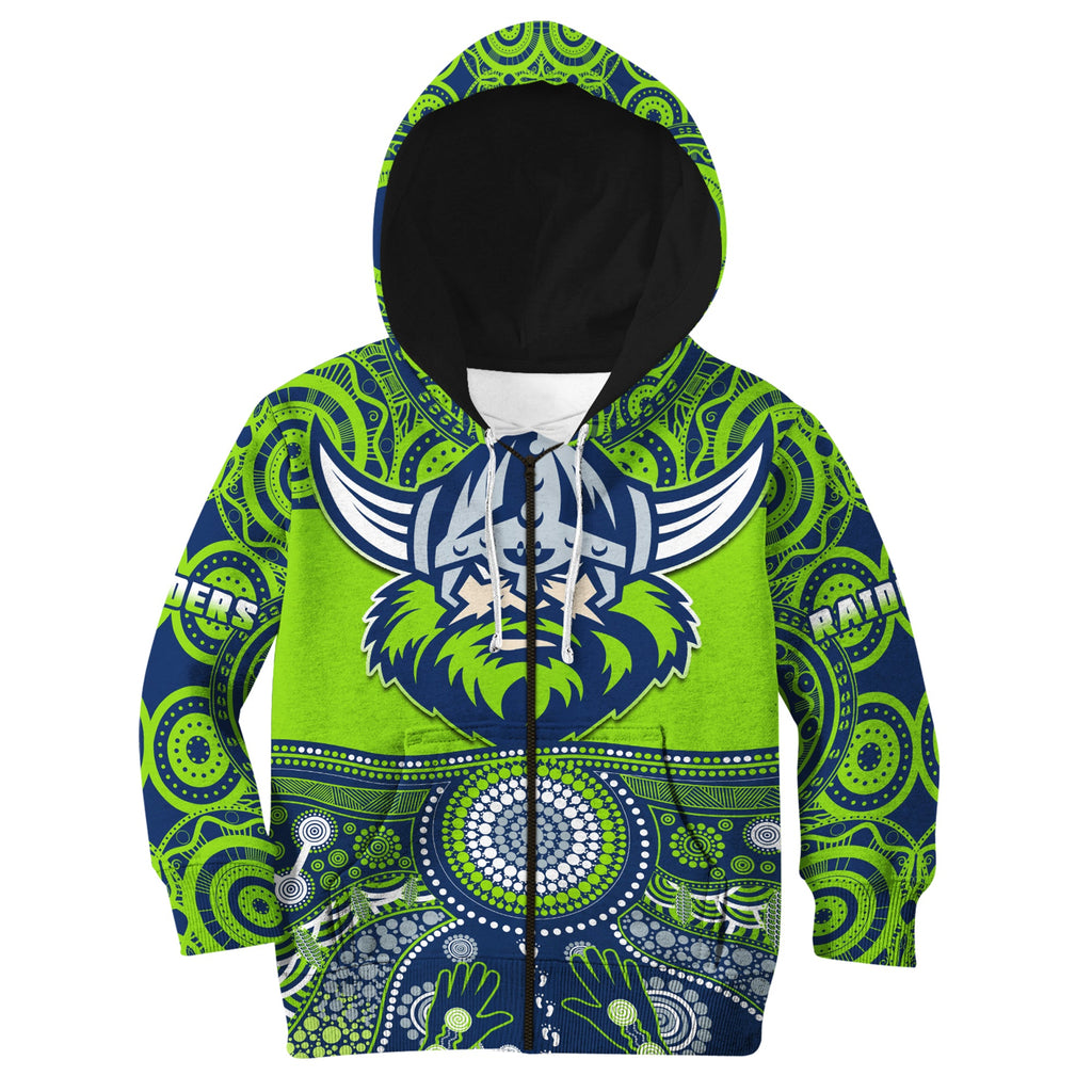 custom-text-and-number-raiders-rugby-hoodie-kid-aboriginal-pattern