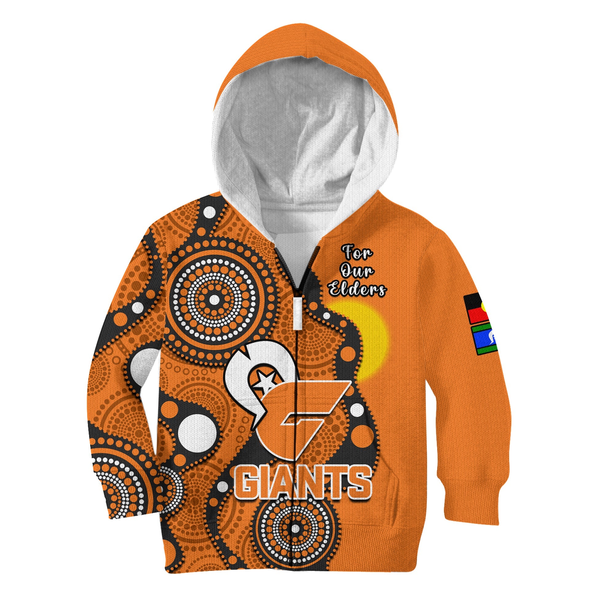 custom-text-and-number-gws-giants-football-naidoc-2023-hoodie-kid-indigenous-for-our-elders