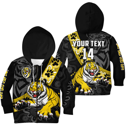 custom-text-and-number-richmond-football-hoodie-kid-tigers-1885-indigenous-basic-style