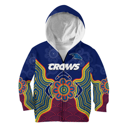 adelaide-football-hoodie-kid-crows-aboriginal-art
