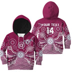 custom-text-and-number-sea-eagles-hoodie-kid-manly-warringah-1946-indigenous-painting