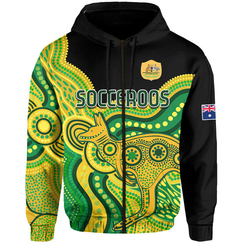 custom-text-and-number-australia-soccer-hoodie-world-cup-football-2022-socceroos-we-are-champions
