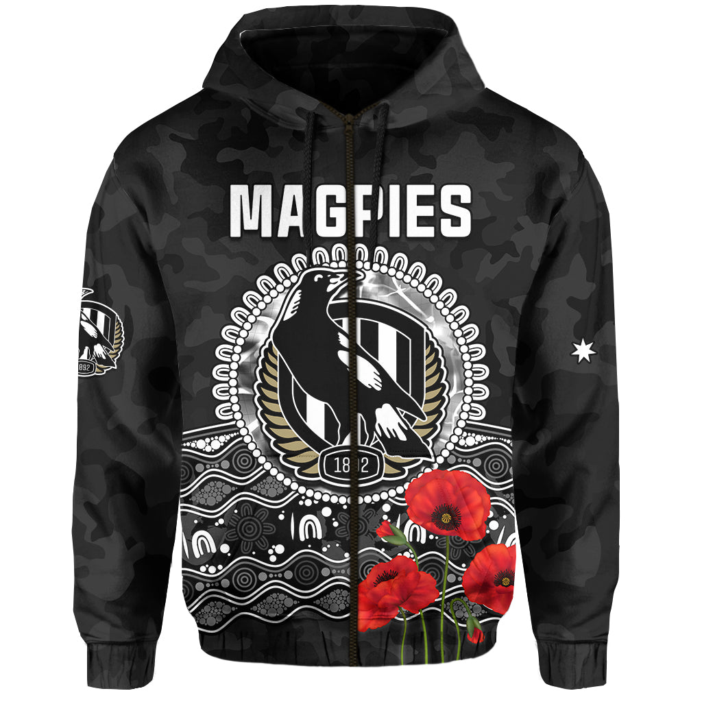 custom-text-and-number-magpies-football-anzac-day-hoodie-speical-poppy-mix-aboriginal