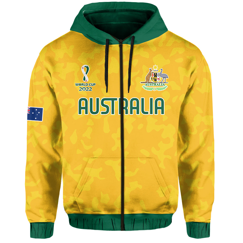 custom-text-and-number-australia-soccer-hoodie-world-cup-football-2022-socceroos-with-kangaroos
